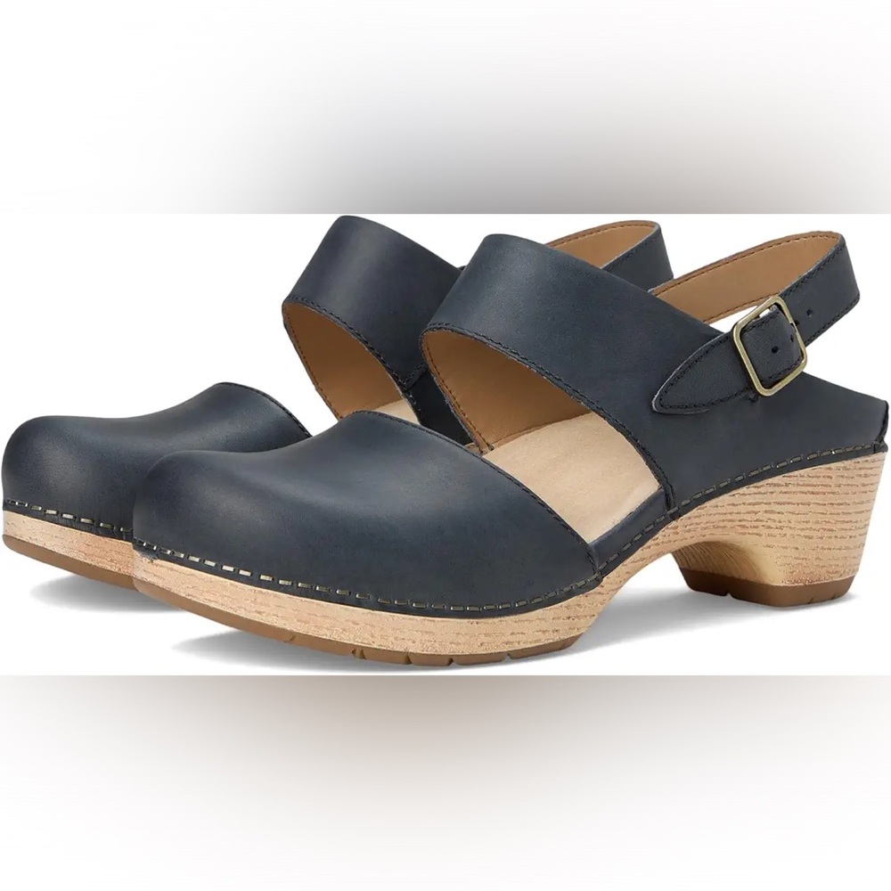 Dansko Blue Mules Comfortable Clogs - EU 37 / US 7